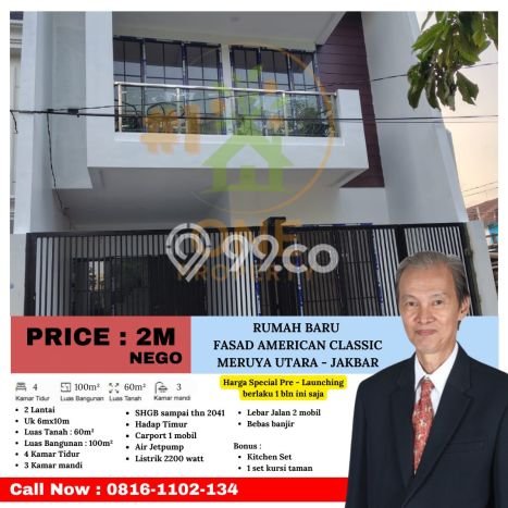 Hunian Cantik Minimalis Lb 100m2 di Kembangan, Jakarta Barat Hunian Cantik Minimalis Lb 100m2 di Kembangan, Jakarta Barat