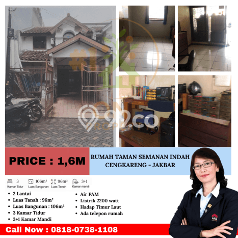 Jual Rumah Favorit Siap Huni LB 106m2 di Cengkareng, Jakarta Barat Jual Rumah Favorit Siap Huni LB 106m2 di Cengkareng, Jakarta Barat