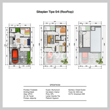 Rumah Strategis Minimalis Lb 94m2 di Sukma Jaya, Depok Rumah Strategis Minimalis Lb 94m2 di Sukma Jaya, Depok