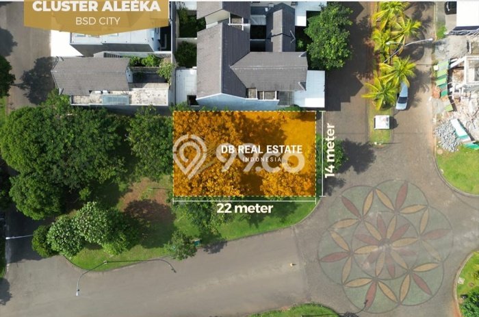 Tanah di BSD, Tangerang Selatan Luas 308m2 Dijual Segera Tanah di BSD, Tangerang Selatan Luas 308m2 Dijual Segera