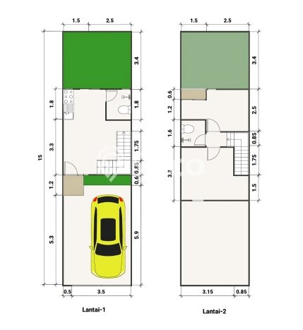 Hunian Cantik Modern Lb 50m2 di Rungkut, Surabaya Hunian Cantik Modern Lb 50m2 di Rungkut, Surabaya