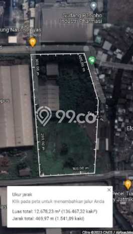 Jarang Ada! Tanah di Pulo Gadung Punya Luas 12516m2 - Jarang Ada! Tanah di Pulo Gadung Punya Luas 12516m2 -