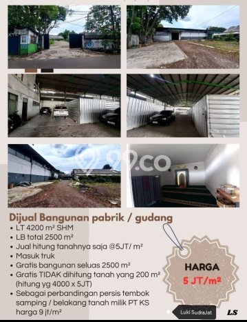 Gudang Bagus Dijual LB 2500m2 Lokasi Strategis Bandung Area Cocok untuk Bisnis Gudang Bagus Dijual LB 2500m2 Lokasi Strategis Bandung Area Cocok untuk Bisnis