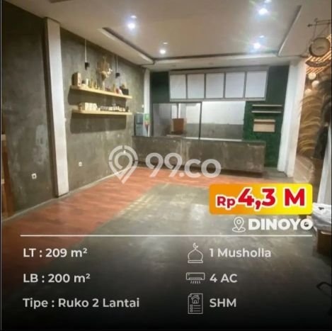 FOR SALE! Ruko di Lowokwaru Malang, LT 209m2, LB 200m2 FOR SALE! Ruko di Lowokwaru Malang, LT 209m2, LB 200m2