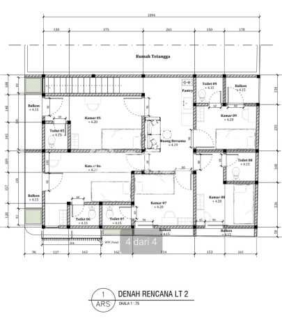 Dijual Kost Strategis di Lowokwaru, Malang 9 KT, 10 KM, Luas Bangunan 180m2 Dijual Kost Strategis di Lowokwaru, Malang 9 KT, 10 KM, Luas Bangunan 180m2