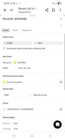 Rumah LT 190m² di Umalas, Akses Umalas, Badung, Badung Rumah LT 190m² di Umalas, Akses Umalas, Badung, Badung