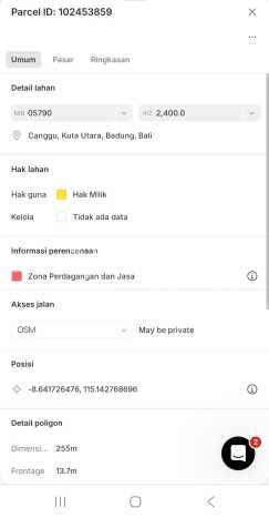 LAND FOR RENT! Tanah Kawasan Canggu, Luas 1987m2m², Dekat Mainroad LAND FOR RENT! Tanah Kawasan Canggu, Luas 1987m2m², Dekat Mainroad