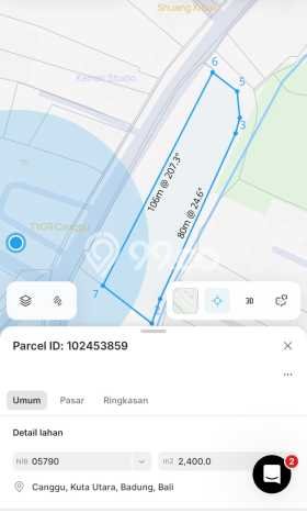 LAND FOR RENT! Tanah Kawasan Canggu, Luas 1987m2m², Dekat Mainroad LAND FOR RENT! Tanah Kawasan Canggu, Luas 1987m2m², Dekat Mainroad