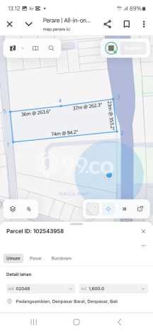 Tanah For Rent Kawasan Padangsambian , Luas 1600m², Cocok untuk Usaha Tanah For Rent Kawasan Padangsambian , Luas 1600m², Cocok untuk Usaha