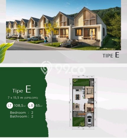 Rumah Minimalis 2 KT di Sentul City Bogor Unfurnished Rumah Minimalis 2 KT di Sentul City Bogor Unfurnished
