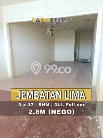 Paling Dicari! Ruko Dijual di Jembatan Lima Harga Kompetitif Paling Dicari! Ruko Dijual di Jembatan Lima Harga Kompetitif