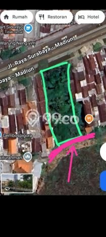 Tanah Bisnis Kawasan Sidoarjo, Luas 1200m2m², Akses Mudah Tanah Bisnis Kawasan Sidoarjo, Luas 1200m2m², Akses Mudah