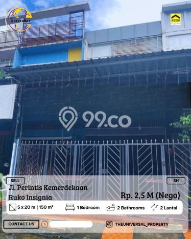 Unit Ruko Dijual di Biring Kanaya Makassar 150m2 Unit Ruko Dijual di Biring Kanaya Makassar 150m2