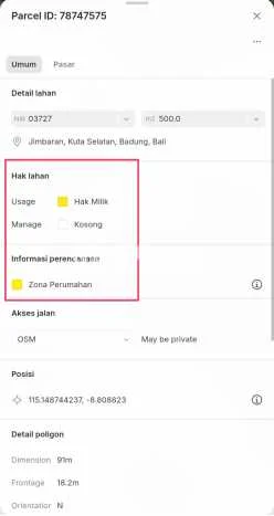 Lahan Dijual Lokasi Jimbaran, Badung dengan Luas Tanah 1000m2 dan Status SHM Lahan Dijual Lokasi Jimbaran, Badung dengan Luas Tanah 1000m2 dan Status SHM