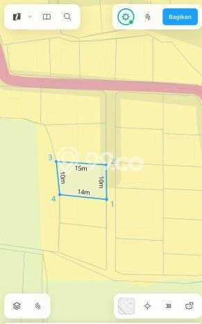Tanah Dijual Lokasi Ubud, Gianyar Luas 154m2 Legalitas Aman Tanah Dijual Lokasi Ubud, Gianyar Luas 154m2 Legalitas Aman