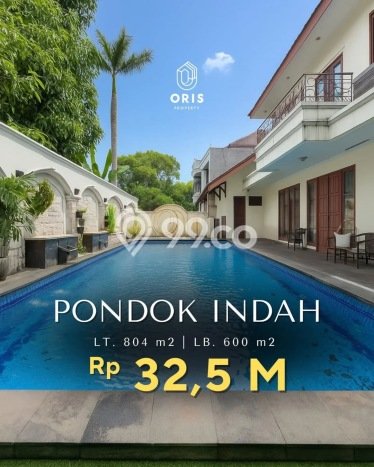 For Sale! Luxury House LT 804m2 Desain Modern di Pondok Indah For Sale! Luxury House LT 804m2 Desain Modern di Pondok Indah