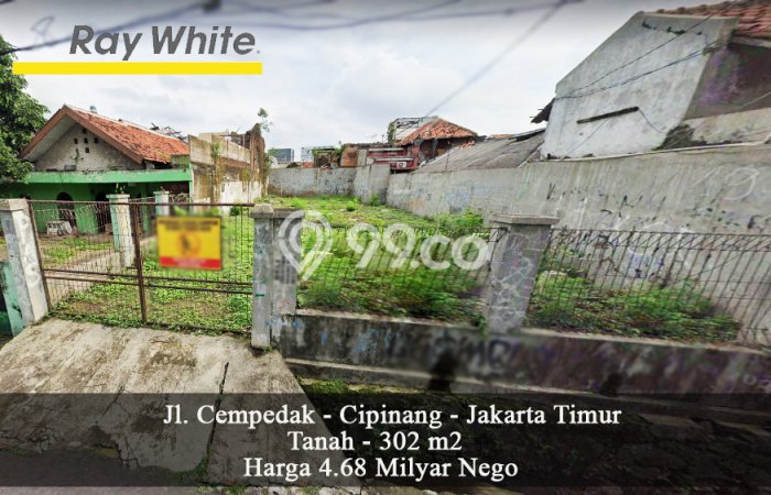 POTENSIAL! Tanah di , Luas 302m2m², Lokasi Strategis POTENSIAL! Tanah di , Luas 302m2m², Lokasi Strategis