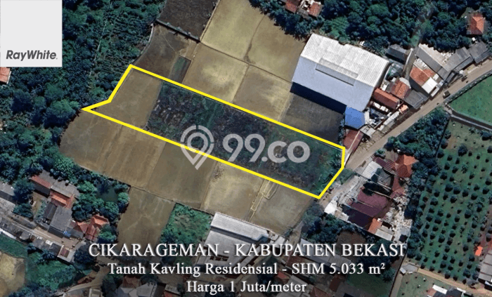 Tanah Siap Bangun Dijual di Bekasi Punya Luas 5033m2 Tanah Siap Bangun Dijual di Bekasi Punya Luas 5033m2