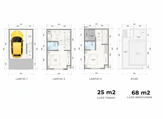 Rumah Minimalis Favorit Dijual Area Johar Baru LT 25m2 Rumah Minimalis Favorit Dijual Area Johar Baru LT 25m2