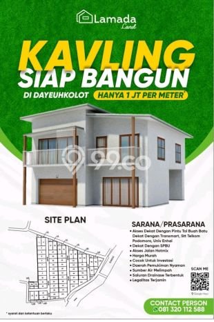 Kavling Tanah untuk Dijual di Bandung Selatan, Bandung, Luas 72m2 Kavling Tanah untuk Dijual di Bandung Selatan, Bandung, Luas 72m2