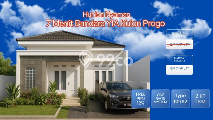 Dijual Rumah Murah di Wates Kulon Progo Harga Rp 295 Juta LT 92m2 Dijual Rumah Murah di Wates Kulon Progo Harga Rp 295 Juta LT 92m2