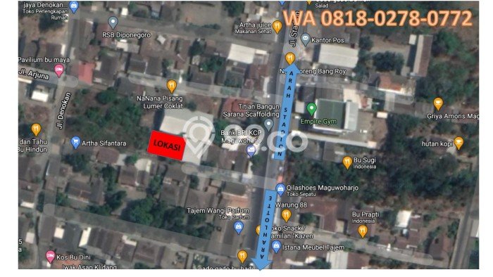 Tanah Siap Bangun Dijual di Yogyakarta Punya Luas 202m2 Tanah Siap Bangun Dijual di Yogyakarta Punya Luas 202m2