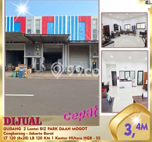 Gudang Dijual di Prime Area Jakarta Barat Luas 120m2 Gudang Dijual di Prime Area Jakarta Barat Luas 120m2