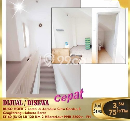 Dijual Ruko di Citra Garden Jakarta Barat LT 60m2 / LB 120m2 Dijual Ruko di Citra Garden Jakarta Barat LT 60m2 / LB 120m2