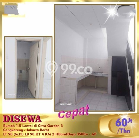 Rumah sewa siap pakai 4 Kamar Tidur di Citra Garden, Jakarta Barat Rumah sewa siap pakai 4 Kamar Tidur di Citra Garden, Jakarta Barat