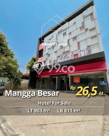 LOKASI PREMIUM! Hotel Kawasan , Luas 811m2m², Pusat Bisnis LOKASI PREMIUM! Hotel Kawasan , Luas 811m2m², Pusat Bisnis