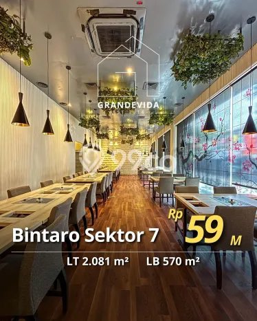 Komersial Dijual di Tangerang Selatan LT 2081m2 & LB 570m2 Lokasi Terbaik! Komersial Dijual di Tangerang Selatan LT 2081m2 & LB 570m2 Lokasi Terbaik!