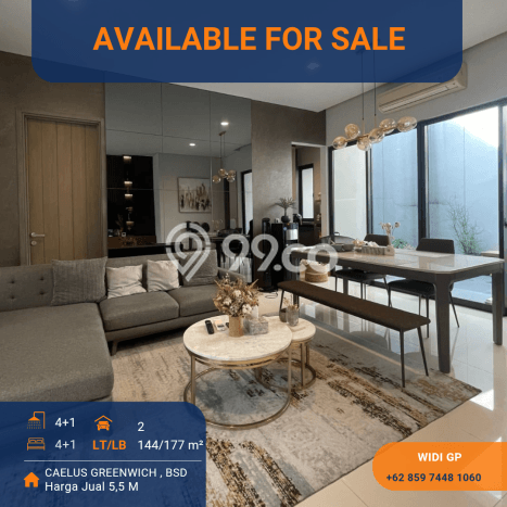 For Sale! Luxury House LT 144m2 Desain Modern di BSD For Sale! Luxury House LT 144m2 Desain Modern di BSD