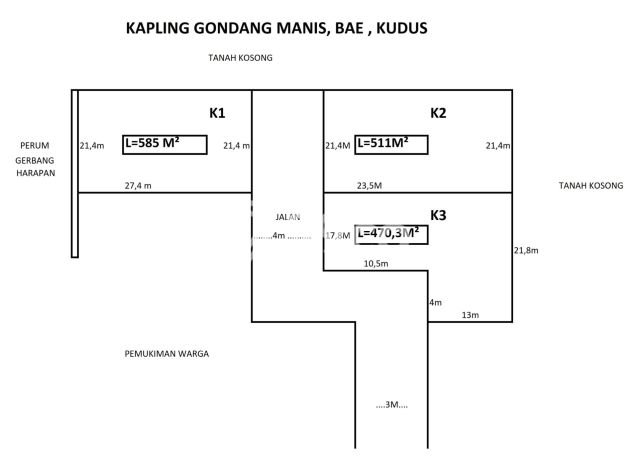 Tanah Area Potensial Kawasan Bae, Luas 511m2m², Kawasan Nyaman, Akses Bae, Kabupaten Kudus, Kabupaten Kudus Tanah Area Potensial Kawasan Bae, Luas 511m2m², Kawasan Nyaman, Akses Bae, Kabupaten Kudus, Kabupaten Kudus