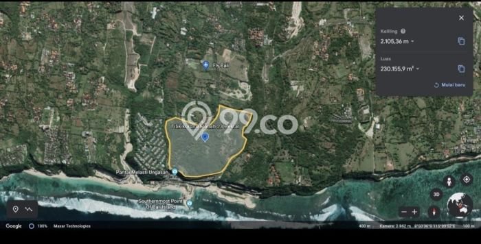 Tanah Kavling Dijual di Ungasan, Badung dengan Luas Tanah 230000m2 Tanah Kavling Dijual di Ungasan, Badung dengan Luas Tanah 230000m2