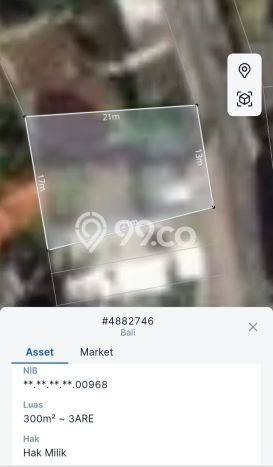 Dijual Tanah Lokasi Seminyak, Badung Seluas 300m2 Dijual Tanah Lokasi Seminyak, Badung Seluas 300m2