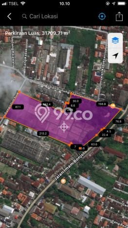 Tanah untuk Dijual Lokasi Denpasar Barat, Denpasar Luas 30900m2 SHM Tanah untuk Dijual Lokasi Denpasar Barat, Denpasar Luas 30900m2 SHM