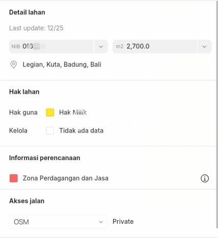 Tanah Dijual Lokasi Sunset Road, Badung Luas 2700m2 Legalitas Aman Tanah Dijual Lokasi Sunset Road, Badung Luas 2700m2 Legalitas Aman