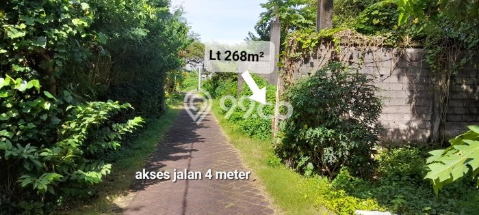 Tanah Dijual Area Strategis di Mumbul Badung 268m2 Tanah Dijual Area Strategis di Mumbul Badung 268m2