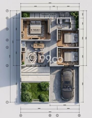 Rumah Minimalis 3 KT di Benoa Badung Semi Furnished Rumah Minimalis 3 KT di Benoa Badung Semi Furnished