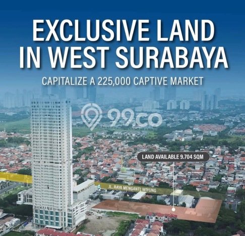 Tanah Dijual Lokasi Wiyung, Surabaya Luas 9704m2 Legalitas Aman Tanah Dijual Lokasi Wiyung, Surabaya Luas 9704m2 Legalitas Aman