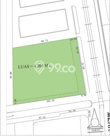 Untuk Dijual Tanah di Surabaya, Luas 8208m2 - Untuk Dijual Tanah di Surabaya, Luas 8208m2 -