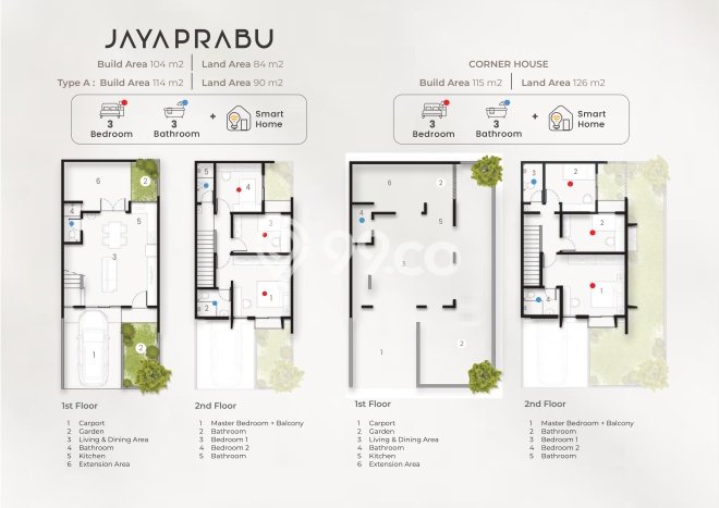 Rumah Minimalis 3 KT di Kota Baru Parahyangan Bandung Unfurnished Rumah Minimalis 3 KT di Kota Baru Parahyangan Bandung Unfurnished