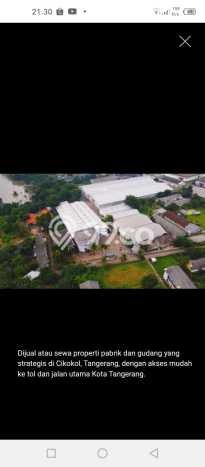Dijual! Pabrik di Cikokol Bekasi LT 22285m2 / LB 12261m2 Kawasan Strategis Dijual! Pabrik di Cikokol Bekasi LT 22285m2 / LB 12261m2 Kawasan Strategis