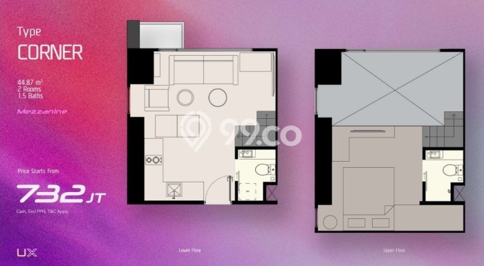 Apartemen Modern Dijual di Karawaci, Tangerang Dilengkapi 1 KT dan 2 KM Apartemen Modern Dijual di Karawaci, Tangerang Dilengkapi 1 KT dan 2 KM