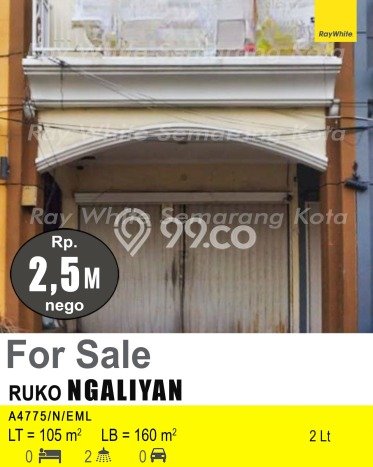 Ruko For Sale di Kawasan Ngaliyan, Semarang Harga Kompetitif Ruko For Sale di Kawasan Ngaliyan, Semarang Harga Kompetitif