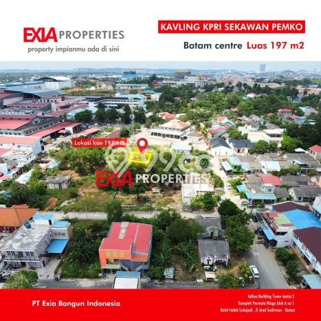 Tanah Dijual Lokasi Batam Kota, Batam dengan Luas Tanah 197m2 dan Status - Tanah Dijual Lokasi Batam Kota, Batam dengan Luas Tanah 197m2 dan Status -
