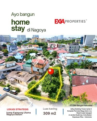 Dijual Tanah 309m2 di Nagoya, Batam Dijual Tanah 309m2 di Nagoya, Batam