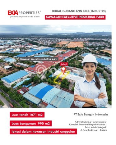 Untuk Dijual! Gudang di Batam Centre Batam LT 1071m2 / LB 990m2 Kawasan Bisnis Untuk Dijual! Gudang di Batam Centre Batam LT 1071m2 / LB 990m2 Kawasan Bisnis