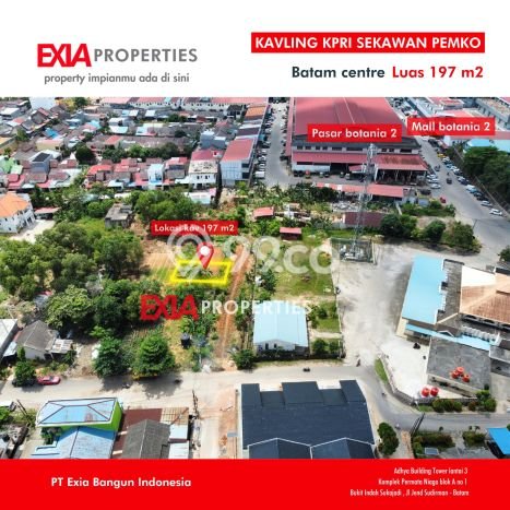 Tanah Dijual Lokasi Batam Kota, Batam dengan Luas Tanah 197m2 dan Status - Tanah Dijual Lokasi Batam Kota, Batam dengan Luas Tanah 197m2 dan Status -