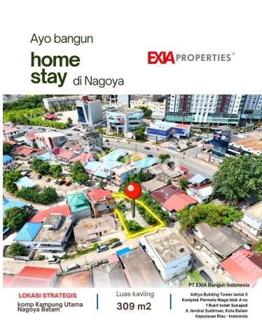 Dijual Tanah 309m2 di Nagoya, Batam Dijual Tanah 309m2 di Nagoya, Batam